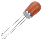 Stainless Steel Needle Type Coffee Powder Distributor Wood Handle Coffee Distribution Tool