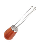Stainless Steel Needle Type Coffee Powder Distributor Wood Handle Coffee Distribution Tool
