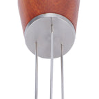 Stainless Steel Needle Type Coffee Powder Distributor Wood Handle Coffee Distribution Tool