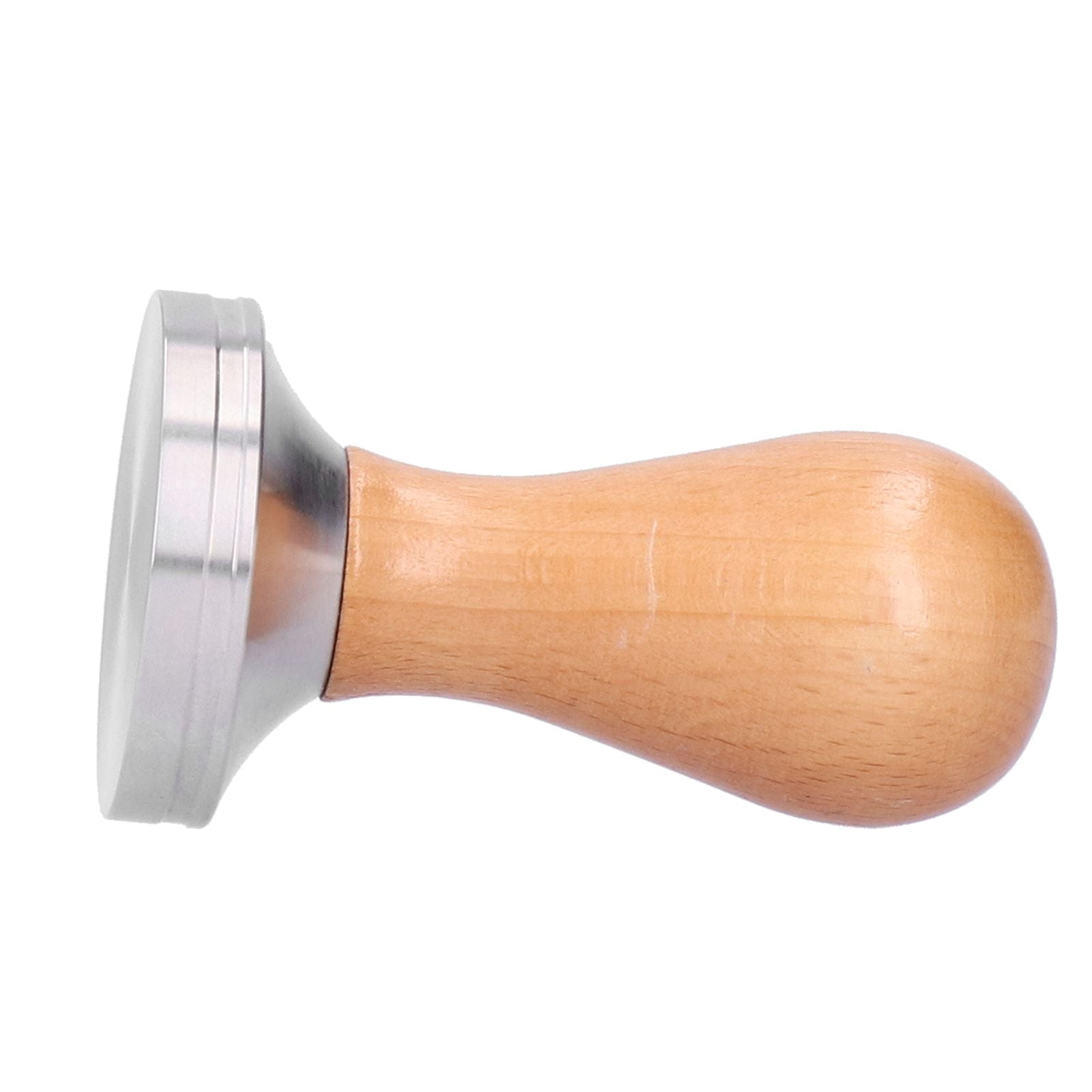 51mm Coffee Tamper Stainless Steel Coffee Powder Press Hammer with Wood Handle Tool