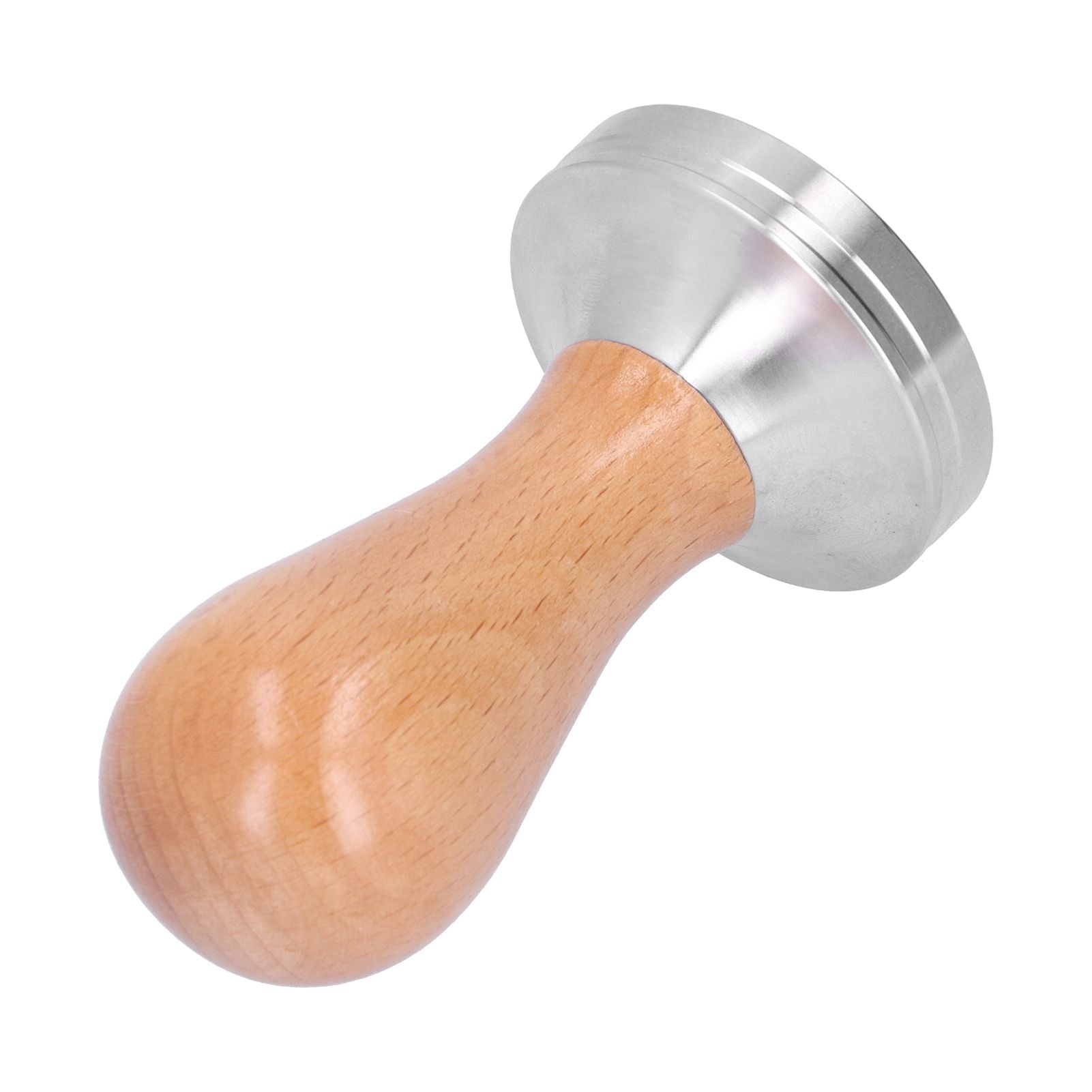 51mm Coffee Tamper Stainless Steel Coffee Powder Press Hammer with Wood Handle Tool