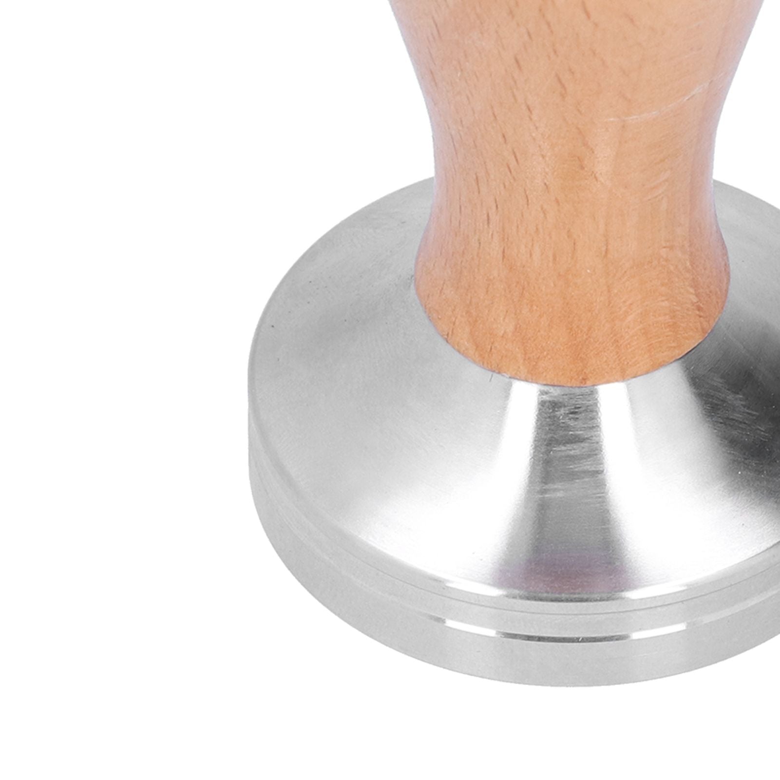 51mm Coffee Tamper Stainless Steel Coffee Powder Press Hammer with Wood Handle Tool