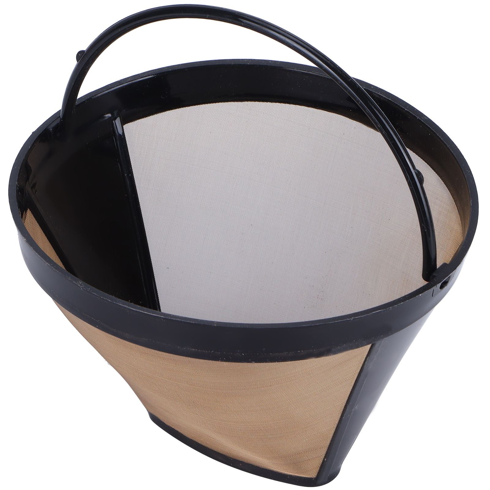 Stainless Steel Coffee Filter Coffee Machine Reusable Cone Coffee Filter Strainer Gold