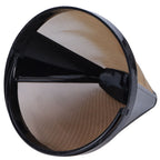 Stainless Steel Coffee Filter Coffee Machine Reusable Cone Coffee Filter Strainer Gold