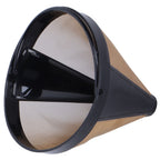 Stainless Steel Coffee Filter Coffee Machine Reusable Cone Coffee Filter Strainer Gold