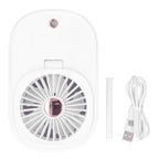 90 Degree Folding Electric Fan 2 in1 Portable Humidifying Electric Fan for Home OfficeWhite