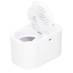 90 Degree Folding Electric Fan 2 in1 Portable Humidifying Electric Fan for Home OfficeWhite
