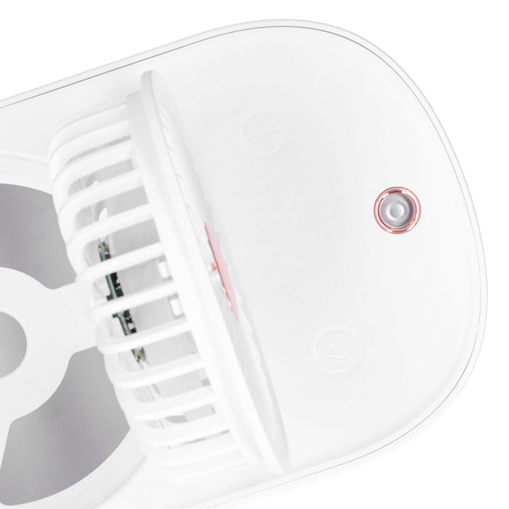 90 Degree Folding Electric Fan 2 in1 Portable Humidifying Electric Fan for Home OfficeWhite