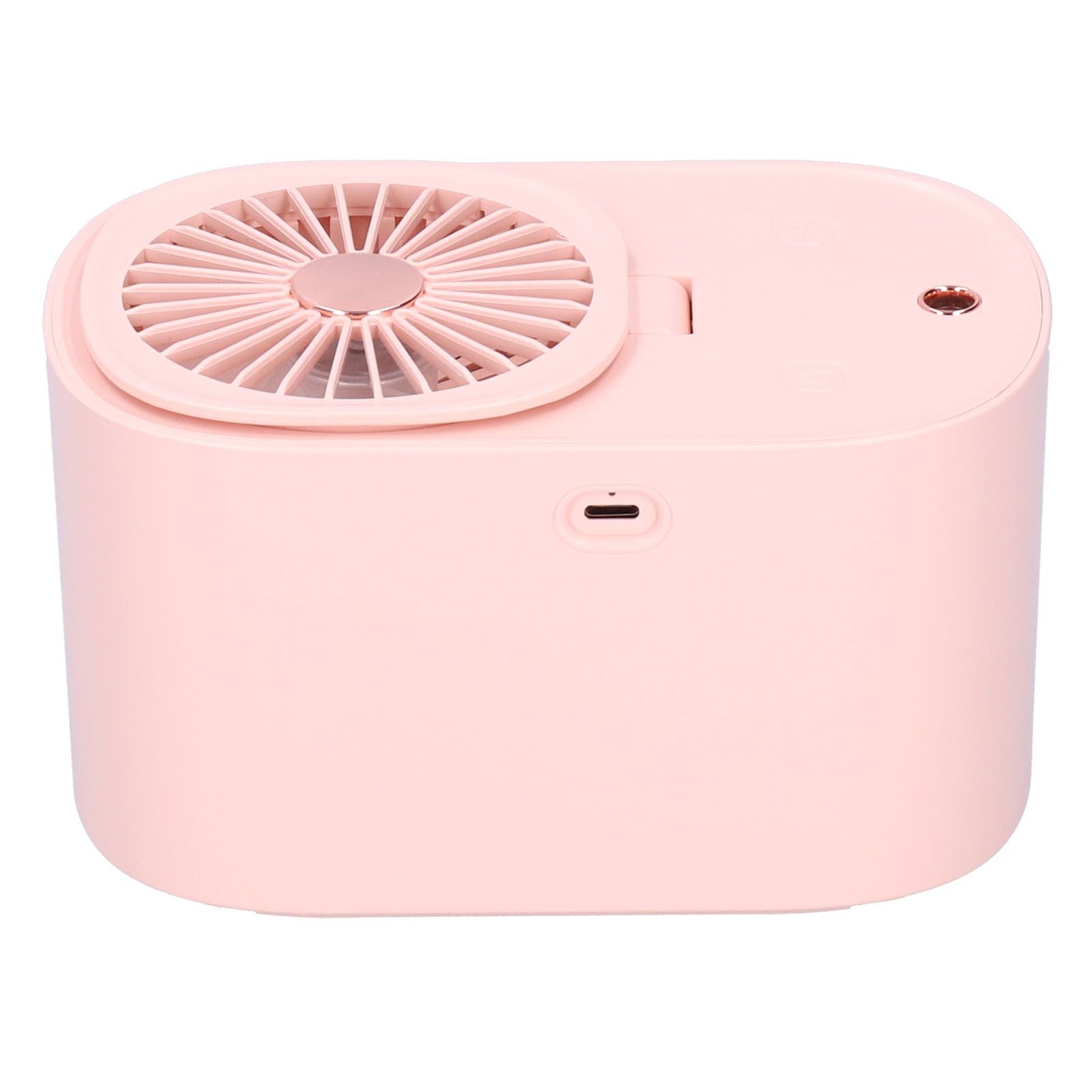 90 Degree Folding Electric Fan 2 in1 Portable Humidifying Electric Fan for Home OfficePink