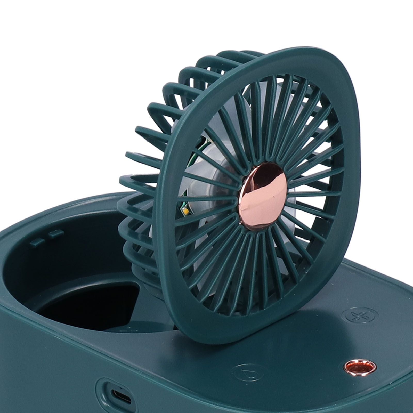90 Degree Folding Electric Fan 2 in1 Portable Humidifying Electric Fan for Home OfficeDark Blue