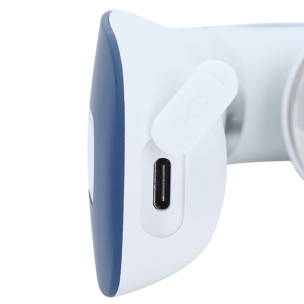 Neck Massager USB Charging Mini Intelligent Holographic Pulsed Shoulder Therapy Machine Blue