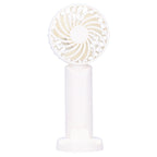 3‑Gear Adjustable Fan Portable Handheld Mobile Phone Holder Electric Fan for DormitoryWhite