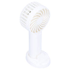 3‑Gear Adjustable Fan Portable Handheld Mobile Phone Holder Electric Fan for DormitoryWhite