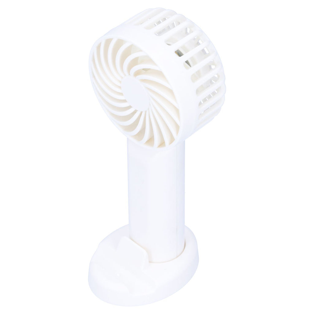 3‑Gear Adjustable Fan Portable Handheld Mobile Phone Holder Electric Fan for DormitoryWhite