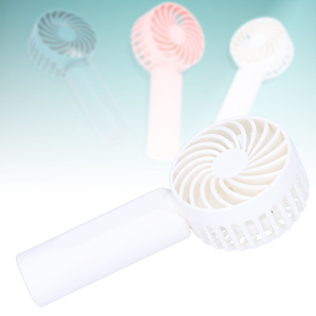 3‑Gear Adjustable Fan Portable Handheld Mobile Phone Holder Electric Fan for DormitoryWhite