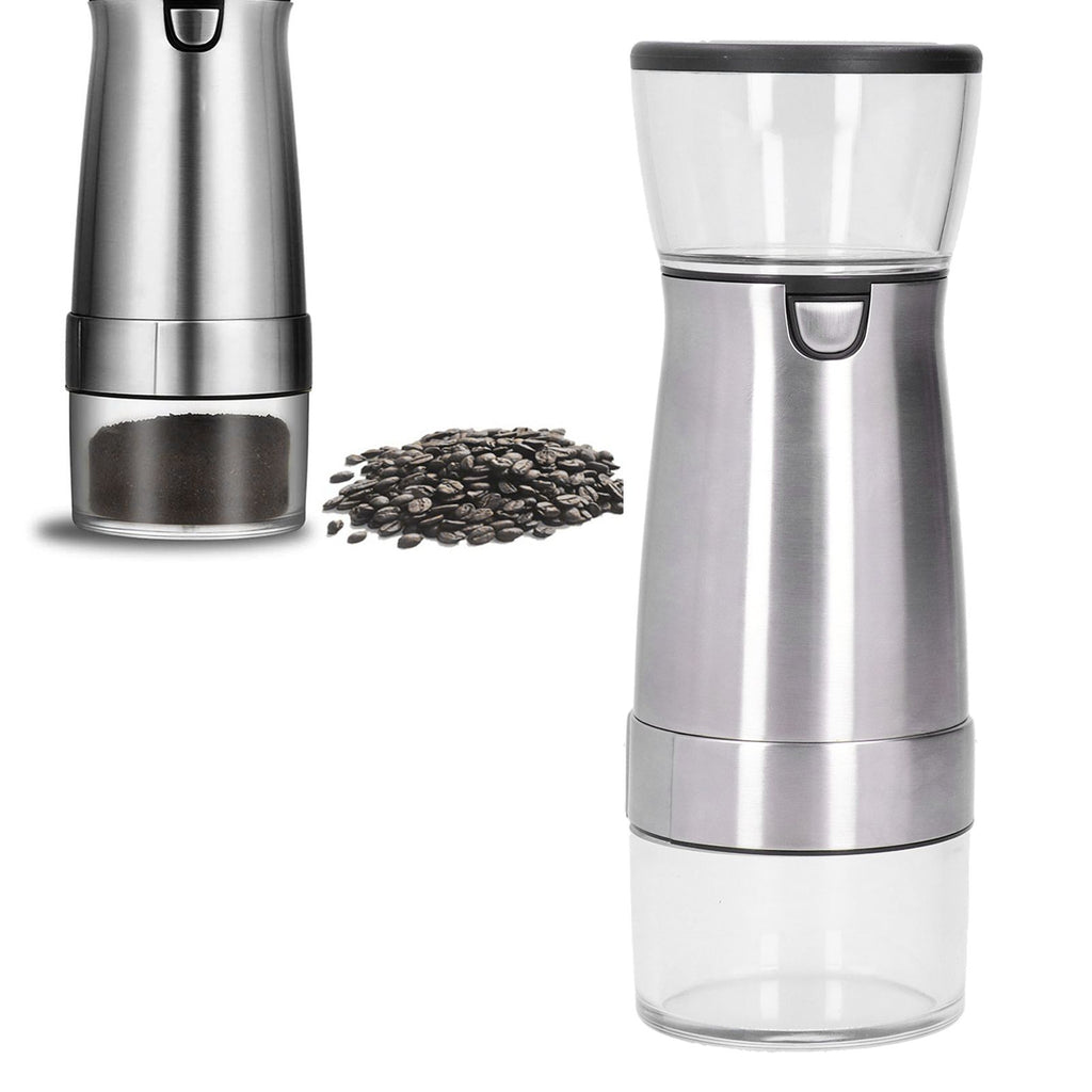 Stainless Steel Electric Grinder USB Charging Automatic Pepper Coffee Bean Crusher for Home Use