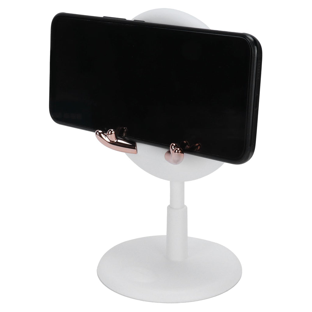Cute Mobile Phone Holder Folding Mobile Phone Desktop Bracket for Live BroadcastWhite