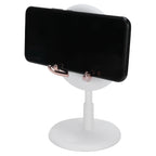 Cute Mobile Phone Holder Folding Mobile Phone Desktop Bracket for Live BroadcastWhite