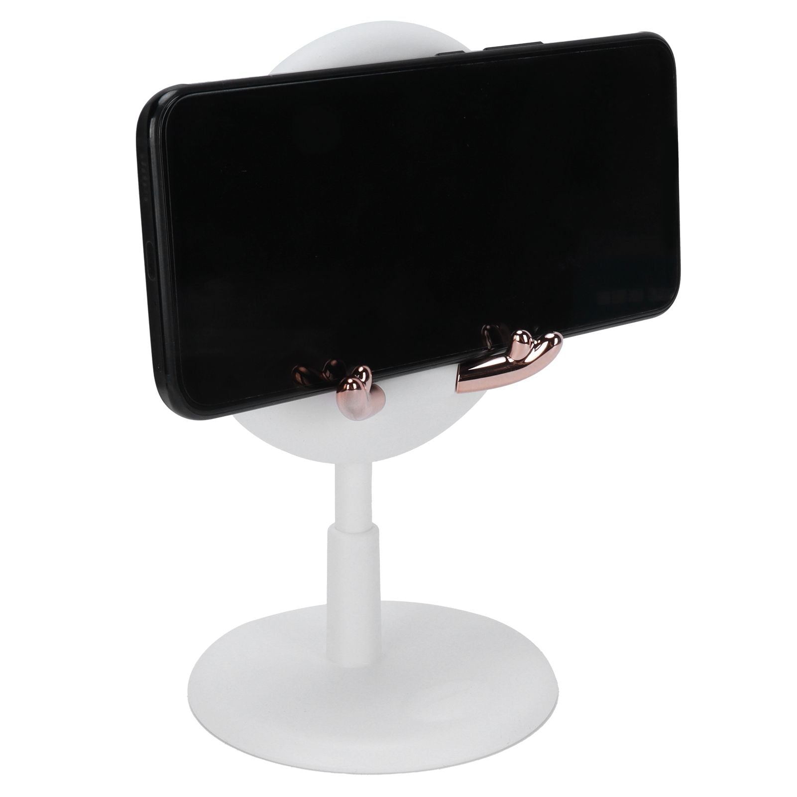 Cute Mobile Phone Holder Folding Mobile Phone Desktop Bracket for Live BroadcastWhite