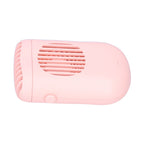Hand-Held Mini Fan USB Charging Waist Hanging Fan for Home Office Traveling Pink
