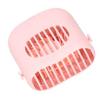 Hand-Held Mini Fan USB Charging Waist Hanging Fan for Home Office Traveling Pink