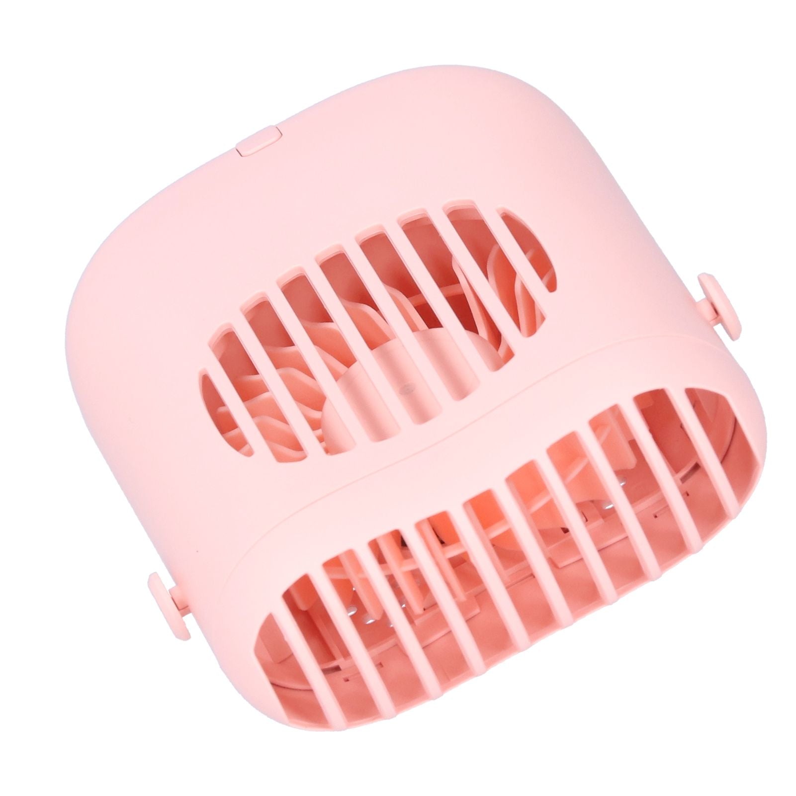 Hand-Held Mini Fan USB Charging Waist Hanging Fan for Home Office Traveling Pink