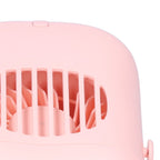 Hand-Held Mini Fan USB Charging Waist Hanging Fan for Home Office Traveling Pink
