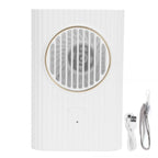 Desktop Hanging Neck Handheld Fan USB Charging Portable Mini Fan for Office BedroomWhite