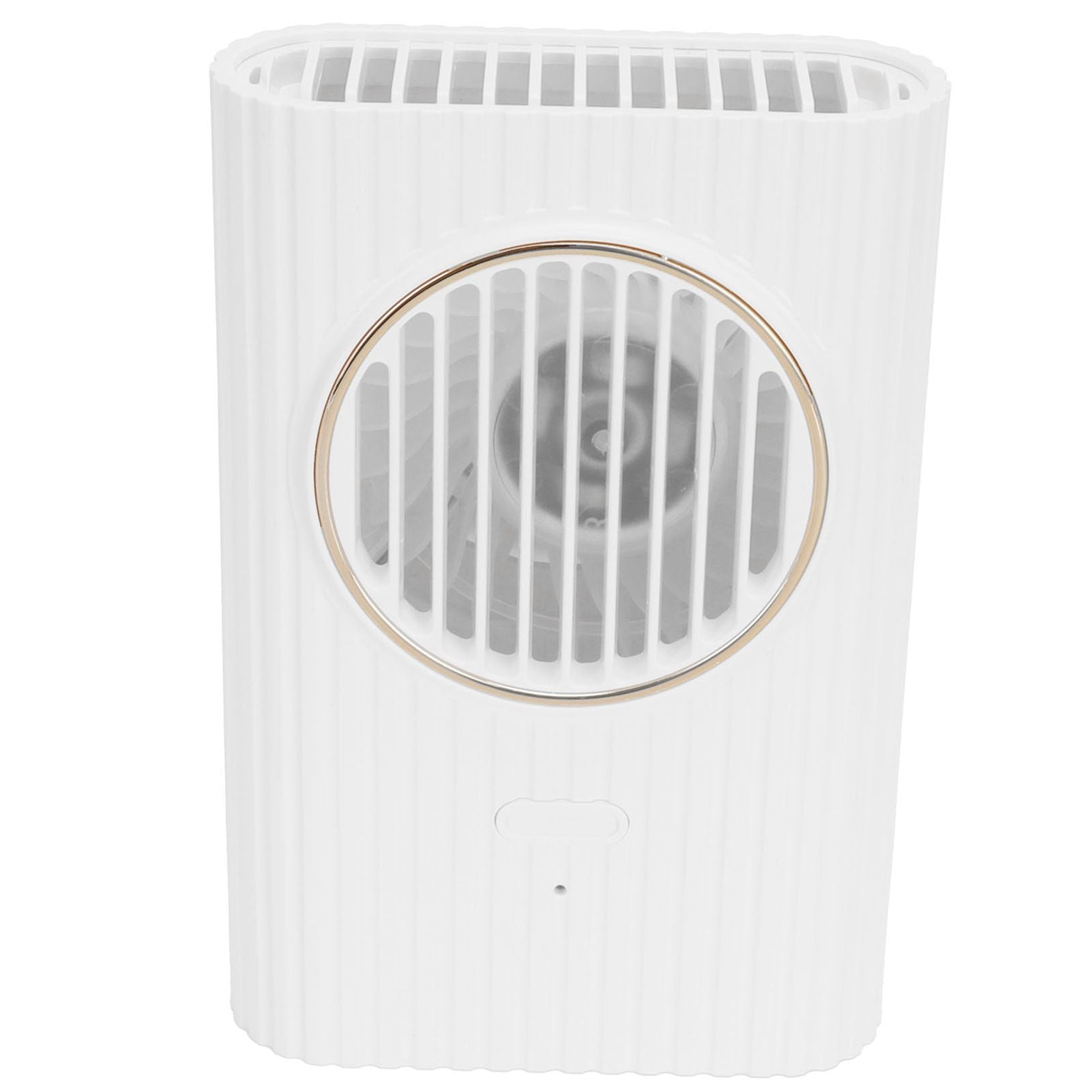 Desktop Hanging Neck Handheld Fan USB Charging Portable Mini Fan for Office BedroomWhite