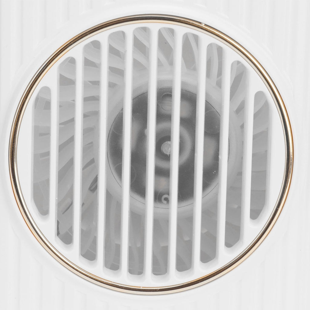 Desktop Hanging Neck Handheld Fan USB Charging Portable Mini Fan for Office BedroomWhite