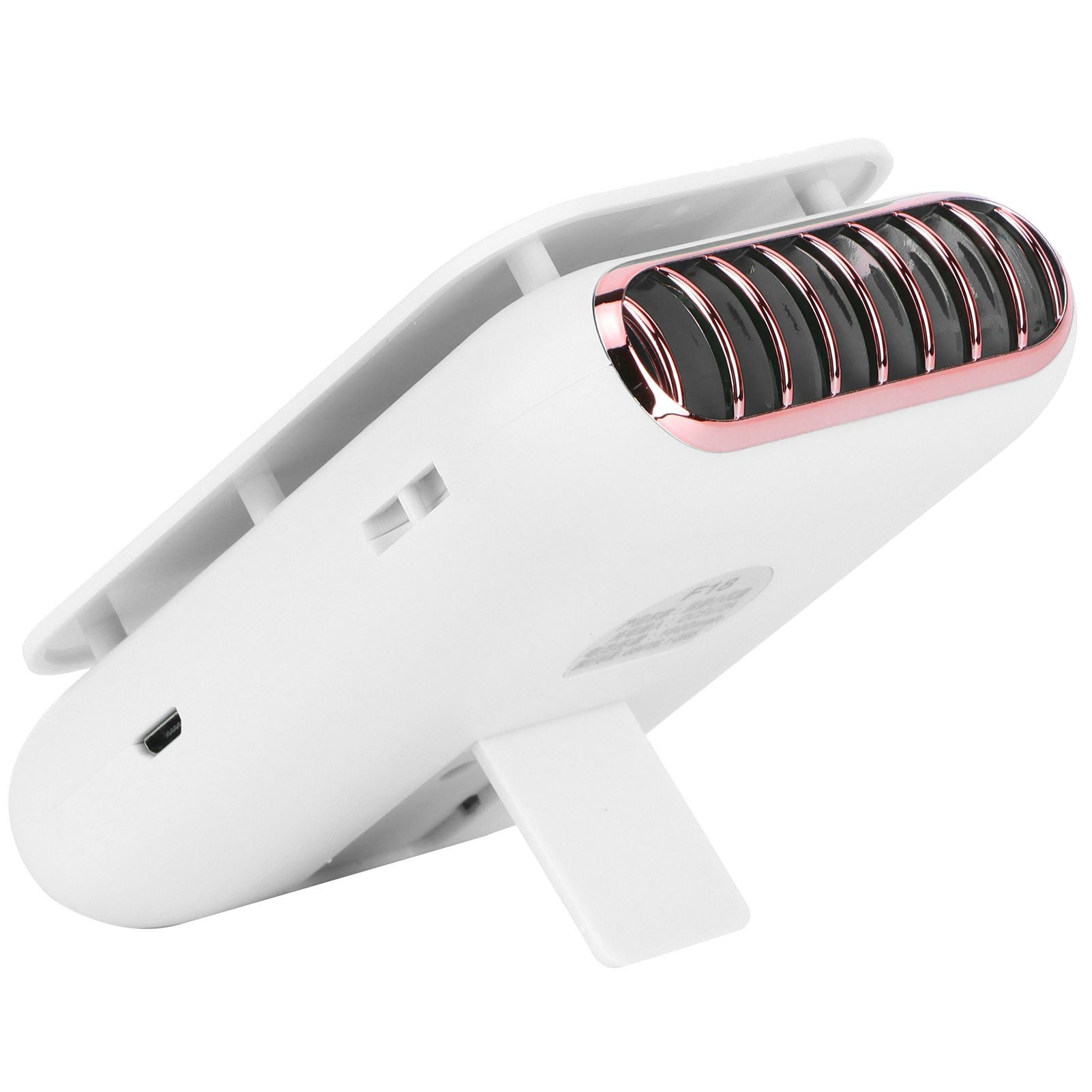 USB Charging Silent Neck Fan Portable Handheld Electric Fan for Outdoor Desktop HomeWhite
