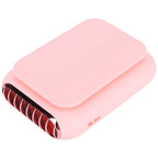 USB Charging Silent Neck Fan Portable Handheld Electric Fan for Outdoor Desktop HomePink