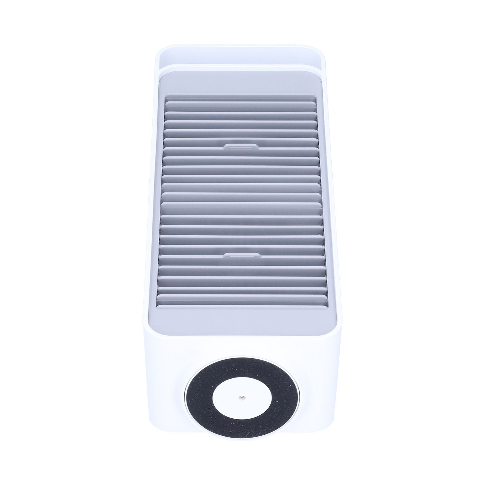 Double Fan Blade Rotating Fan USB Charging Desktop Electric Fan for Office Home DormitoryWhite