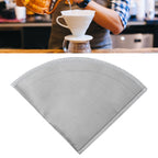 Reusable Pour Over Coffee Filter Stainless Steel Mesh Cone Coffee Filter 1‑2 Cup