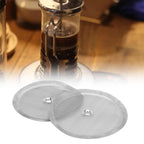 2PCS 100 Mesh Stainless Steel Filter Screen Replacement for Coffee Press Accessory