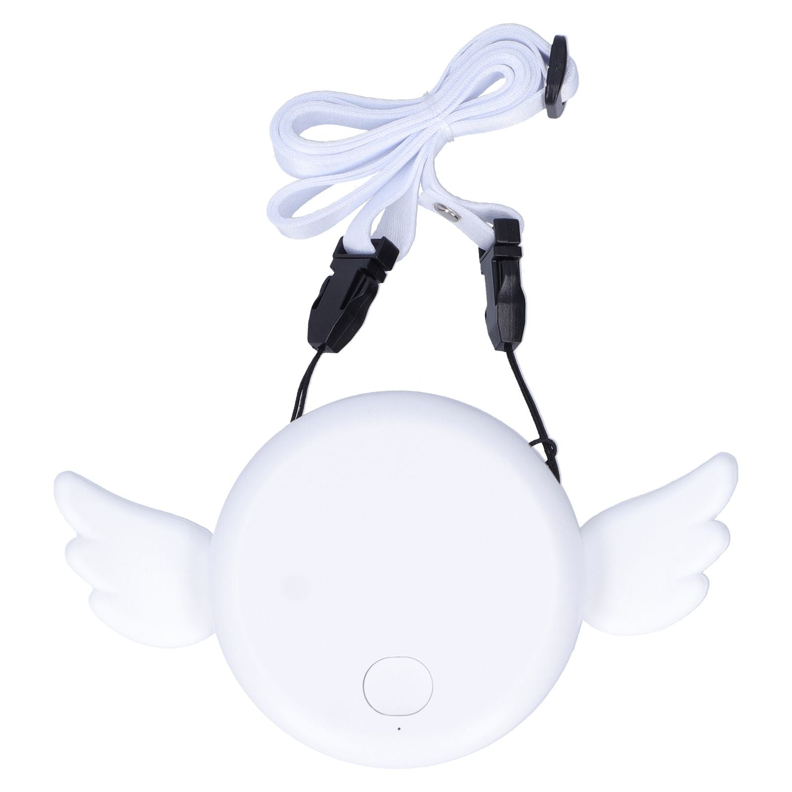 Adjustable USB Charging Electric Fan Portable Hanging Neck No‑Blade Electric Fan for Home OutdoorWhite