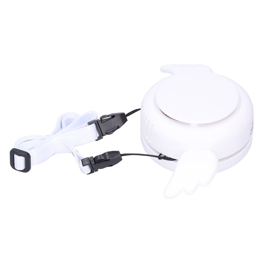 Adjustable USB Charging Electric Fan Portable Hanging Neck No‑Blade Electric Fan for Home OutdoorWhite