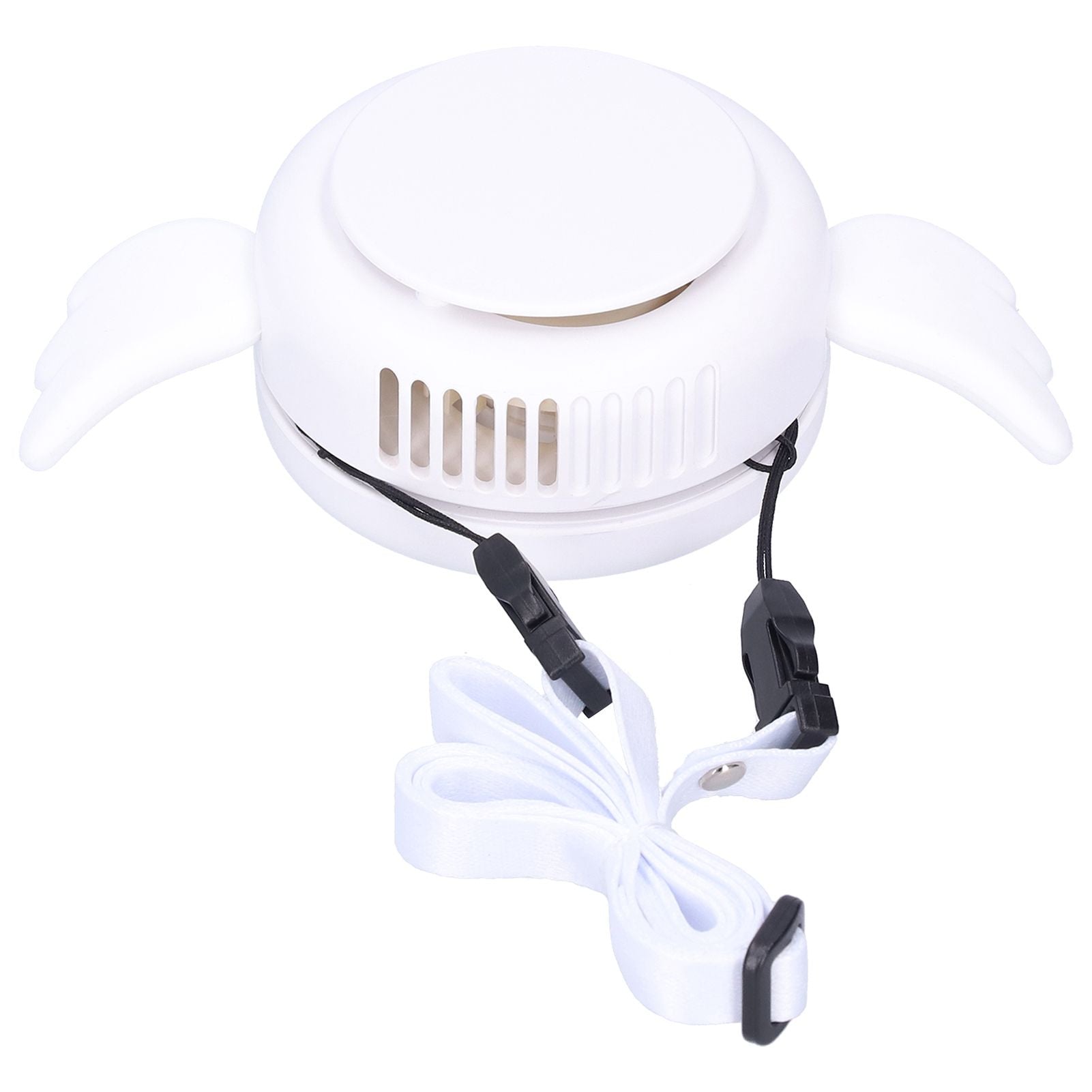 Adjustable USB Charging Electric Fan Portable Hanging Neck No‑Blade Electric Fan for Home OutdoorWhite