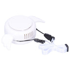 Adjustable USB Charging Electric Fan Portable Hanging Neck No‑Blade Electric Fan for Home OutdoorWhite