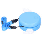 Adjustable USB Charging Electric Fan Portable Hanging Neck No‑Blade Electric Fan for Home OutdoorBlue