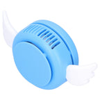 Adjustable USB Charging Electric Fan Portable Hanging Neck No‑Blade Electric Fan for Home OutdoorBlue