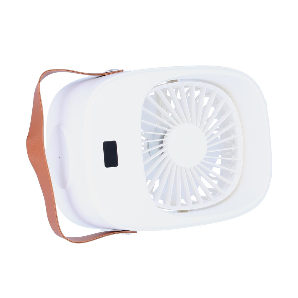Adjustable Electric Fan Portable Spray Humidification Electric Fan for Home Outdoor DormitoryWhite