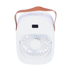 Adjustable Electric Fan Portable Spray Humidification Electric Fan for Home Outdoor DormitoryWhite