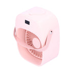 Adjustable Electric Fan Portable Spray Humidification Electric Fan for Home Outdoor DormitoryPink