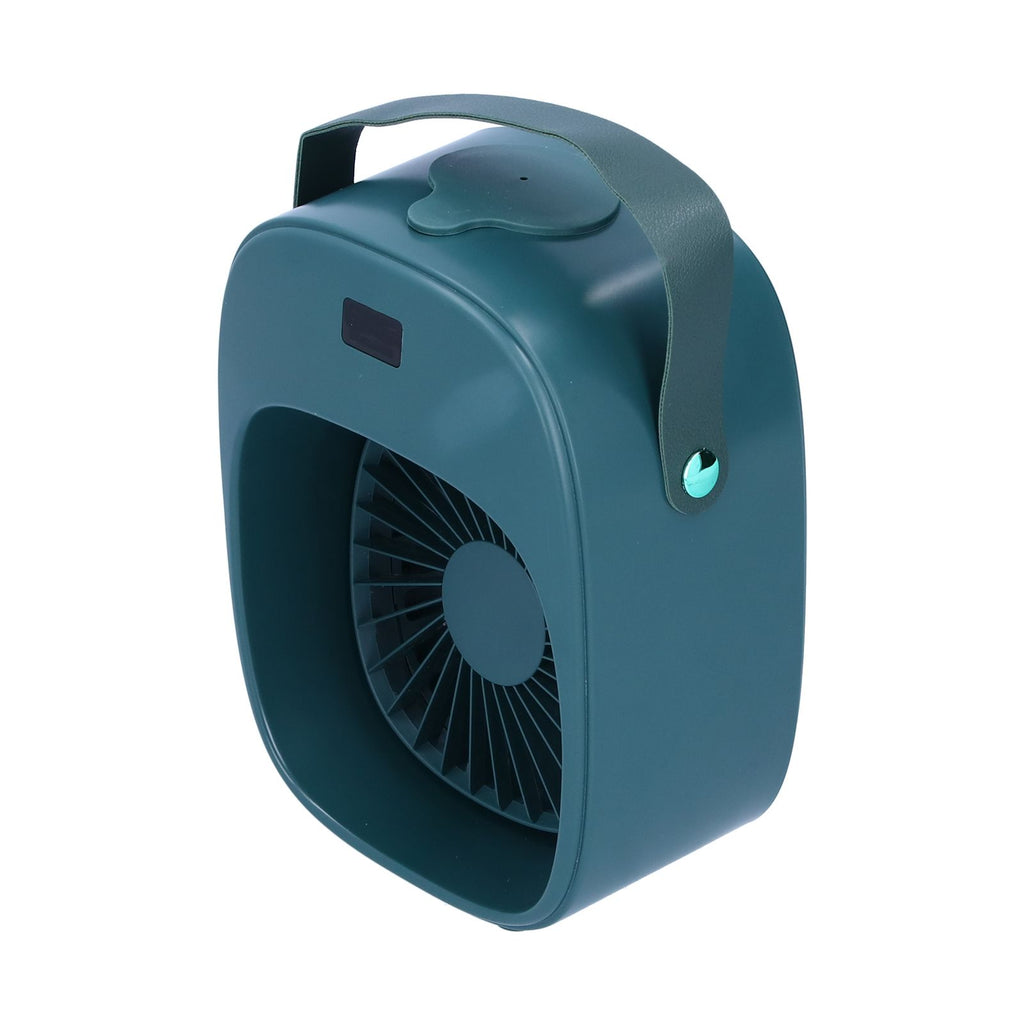 Adjustable Electric Fan Portable Spray Humidification Electric Fan for Home Outdoor DormitoryGreen