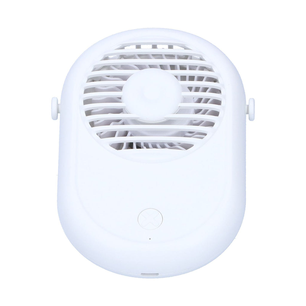 Portable Handheld Electric Fan Mini Compact Neck Hanging Fan for Summer Home Office UseWhite
