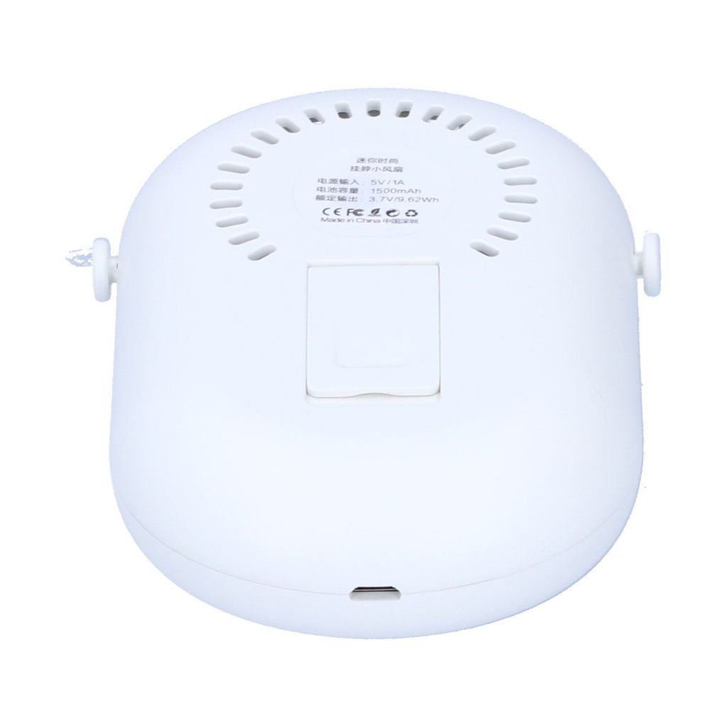 Portable Handheld Electric Fan Mini Compact Neck Hanging Fan for Summer Home Office UseWhite
