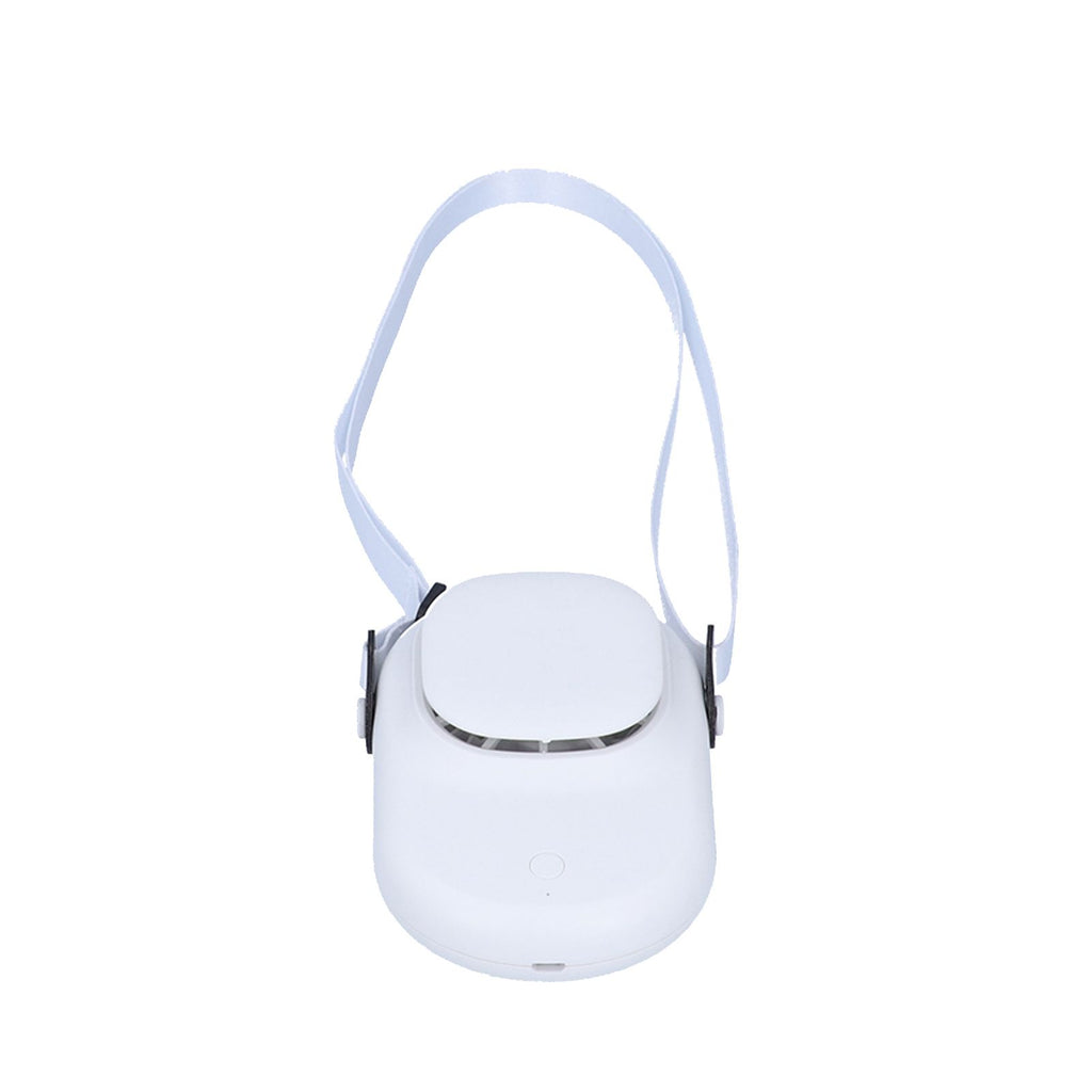 Neck Hanging Fan Mini Small Portable Silent Handheld Electric Fan for Home Office OutdoorWhite