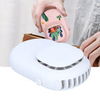 Neck Hanging Fan Mini Small Portable Silent Handheld Electric Fan for Home Office OutdoorWhite