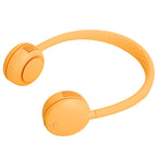Fanless Hanging Neck Fan Adjustable USB Charging Silent Sports Fan for Home School OutdoorYellow 2000mAh